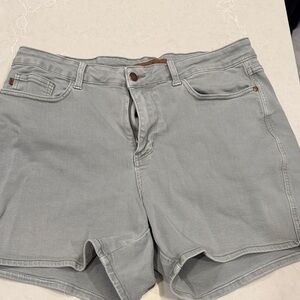 Judy Blue Green Gray Women's Denim Shorts